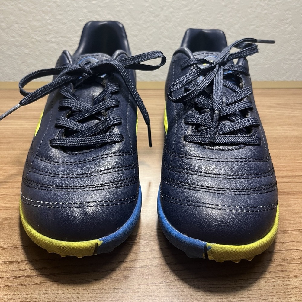 Joma Toledo Junior Turf Soccer Shoes‎ Kids 13.5C EU 31 Navy Blue Yellow